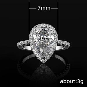Silver Diamond Ring with Pavé and Halo Setting